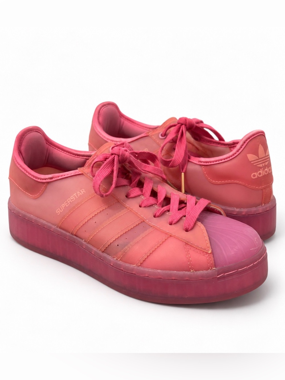 adidas Superstar Jelly Vapour Pink Platform Sneakers FX2988 Womenās Size 8.5